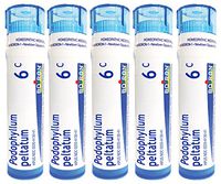Boiron Podophyllum Peltatum 6C (Pack of 5), Homeopathic Medicine for Diarrhea