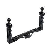 Underwater Camera Tray, Poyinco Aluminum Underwater Tray with 1" Ball Head Connect with Diving Light for Underwater Camera Housings