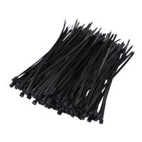 Axgo HS-0094 150 Piece Multi-Purpose 8 Inch Nylon Self Locking Cable Ties, Black