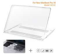 CaseBuy MacBook Pro 16 inch Case 2019 Release A2141, Full Body Protective Hard Case Shell Cover with TPU Keyboard Cover Skin for New MacBook Pro 16" with Touch Bar and Touch ID, Crystal