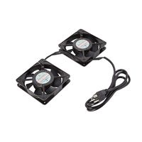 V7 RM2FANS-1N Rack Wall Cabinet 2 Fan Set US