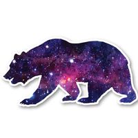 Bear Sticker Galaxy Stickers - Laptop Stickers - 2.5" Vinyl Decal - Laptop, Phone, Tablet Vinyl Decal Sticker S1237