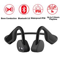 ALOVA Bone Conduction Headphones Bluetooth 5.0 Open Ear Wireless Sports Headsets IP56 Sweatproof Earphones for Running Hearing Impairment