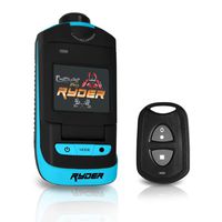 Ryder Sports HD Action Camera - 1080P Mini Camcorder 16 MP Anti Shaking Cam GPS Tracking 1.5 Screen USB SD Card HDMI Battery - Waterproof Case Remote Handlebar Helmet Mount - GearPro GDV786GBL (Blue)  Bullets: