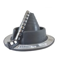 DEKTITE Round Base Pipe Flashing Boot: #801 (RF801G) RETROFIT (Gray EPDM Flexible Pipe Flashing Dektite (for OD Pipe Sizes 3/4" - 2-3/4")~Roof Jack Pipe Boot~Pipe Flashing