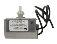 Leviton 6604-2 600W Incandescent Dimmer, Single Pole, Plastic, Free Ends Stripped 3/4-Inch