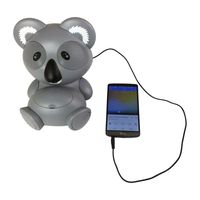 Impecca AS602 6-Watt Universal Portable Stereo Speaker with Aux-Input and 30-Pin Dock, Koala Character