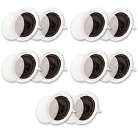 Acoustic Audio SP8c Flush Mount in Ceiling Speakers with 8" Woofers 5 Pair Pack