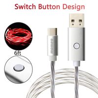 momen USB C Chrager, 6FT LED USBC Cable for Samsung Galaxy Note 9 8 S8 S9 S10 Plus S10e, Google Pixel, Nintendo Switch, Nexus, LG V30 V20 G6 5 (Red Light)