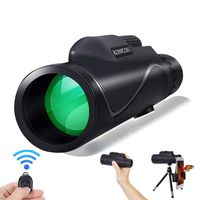 Ceenda Monocular Telescope,12X50 High Power&HD Monocular with Universal Smartphone Holder and Wireless Remote Control-Waterproof Scope, BAK4 Prism for Bird Watching, Hunting, Surveillance, Hiking