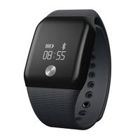 Boofab Fitness Tracker Watch, New Waterproof Activity Tracker With Smart Watch Phone Mate for Kids Women Men Phone Mate with Iphone Android Samsung HTC LG (Black)