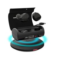 Cobble Pro True Wireless Earbuds BT 5.0 Earphones In-Ear Stereo Headphones with Portable Charging Case Support Wireless Charge Auto Power On & Pairing Built-in Mic (Bundle w/ 10W Wireless Charger Pad)