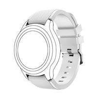 GBSELL Sports Silicone Bracelet Strap Band for Samsung Gear S3 Frontier (White)
