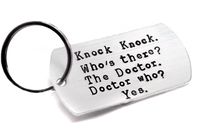 Knock Knock Who's There - Hand Stamped Key Chain