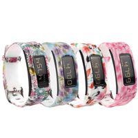 Baaletc Cute Silicone Replacement Watchband Style Wristband Bracelets/Wireless Activity Tracker Accessories Silicon Wrist Straps with Watch Buckle for Garmin Vivofit 1