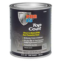 POR-15 45904 Top Coat Chassis Black Paint, 32. Fluid_Ounces