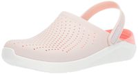 Crocs Men's and Women's LiteRide Clog, Casual Athletic Shoe with Extraordinary Comfort Technology, Barely Pink/White, 8 US Women / 6 US Men