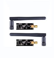 WINGONEER NRF24L01 PA L NA Wireless Transceiver RF Transceiver Module 2.4G 1100m with Antenna in Antistatic Foam Compatible Arduino - 2pcs