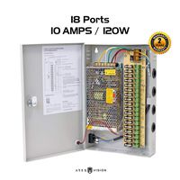 Ares Vision CCTV/LED 12v DC Power Supply Box 18 Port / 10AMP