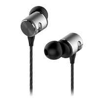 Senzer H2 in Ear Headphones with Microphone Wired Earbuds Dual-Air Chamber Hi-res Stereo Sound for iPhone 6/6s iPad Android