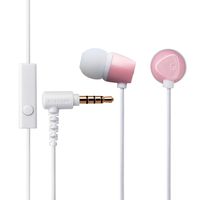 ELECOM Stereo Earphones With Microphone Light 5g! Fatigue Reduction Y-Type1.2m Sakura EHP-CN200MPN5