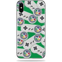 MightySkins Skin Compatible with Apple iPhone X - Retro Controllers 1 | Protective, Durable, and Unique Vinyl Decal wrap Cover | Easy to Apply, Remove, and Change Styles | Made in The USA