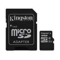 Kingston Canvas Select 32GB microSDHC Class 10 microSD Memory Card UHS-I 80MB/s R Flash Memory Card with Adapter (SDCS/32GB)