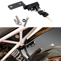 GUAIMI Motorcycle Helmet Lock Anti-Theft for KTM Duke 125/250/390 2017 - up - Black