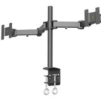 Tyke Supply Dual LCD Monitor Stand Desk clamp Holds up to 24" LCD Monitors