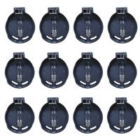 Coin Cell Button Battery Holder Socket Horizontal Mounted for 1 pcs CR2016/2025/2032 Pack of 12