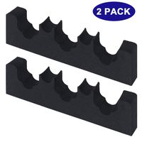 Mind and Action Portable Foam Rifle Rack Universal Gun Barrel Holder with Magnetic Strip and Hook Strip, Gun Rest for Safe Cabinet Indoor Outdoor Wall Mount