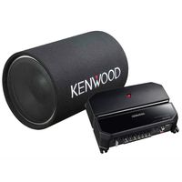 Kenwood 12-Inch Cylindrical Subwoofer and 2-Channel Amplifier