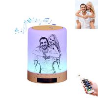 Personalized Photo Night Light 3D Lamp Custom Bluetooth Music Player Personalized