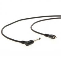 InstallerParts 6Ft 1/4" Mono Male Right Angle to RCA-Male Cable- Compatible with Amplifiers, Instruments, and More!