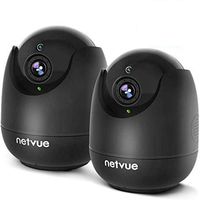 Home Camera - 1080P Indoor Camera Wireless with AI Human Detection, Pet Camera with Audio, Night Vision IP Camera, Cloud Storage 24s Smart-Clip, TF Card Support, 2 Way Audio, Work with Alexa (2pack)