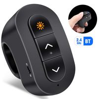 Presentation Clicker, BEBONCOOL Powerpoint Clicker for Presentation, BT Wireless Clicker for Powerpoint Presentations, Finger Ring Wireless Presenter Remote, RF 2.4 GHz Slide Advancer