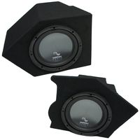 Compatible with 1993-2002 Chevy Camaro Coupe Rear Pocket Harmony R104 Dual 10" Sub Box Enclosure