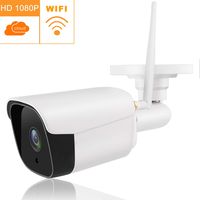Tovendor Outdoor Bullet Camera, 1080P Weatherproof IP66 CCTV Surveillance System Wifi Security Camera, IR Night Vision Motion Detection, Cloud Service