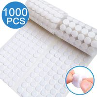 Self Adhesive Dots, Strong Adhesive 1000pcs(500 Pairs) 0.59" Diameter Sticky Back Coins Nylon Coins, Hook & Loop Dots with Waterproof Sticky Glue Coins Tapes, Very Suitable for Classroom, Office, Home