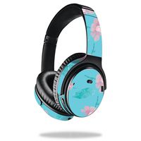 MightySkins Skin Compatible with Bose QuietComfort 35 Headphones - Water Flowers | Protective, Durable, and Unique Vinyl Decal wrap Cover | Easy to Apply, Remove, and Change Styles | Made in The USA