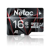 16GB Micro SD Card, Netac Memory Card MicroSD High Speed Transfer A1 C10 U1 MicroSDHC TF Card for Cemera/Phone/Nintendo-Switch/Galaxy/Drone/Dash Cam/GOPRO/Tablet/PC/Computer with Adapter