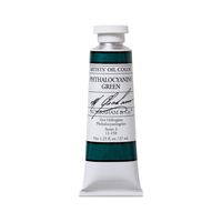 M. Graham Artist Oil Paint Phthalo Green 1.25oz/37ml Tube