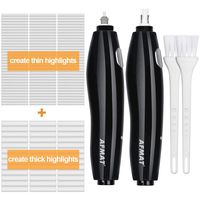 Electric Erasers for Artists, Rechargeable Electric Eraser Pen with 280 Refills, Battery Eraser for Drawing, Painting, Sketching, Drafting, Architectural Plans, Arts and Crafts, 2 Pack, Detailor Tool