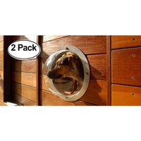2-Pack Pet Love Fence Bubble Window for Pets and Dogs Peek Clear View; Solution for Less Dog Barks Happy Neighbors