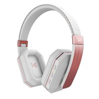 Ghostek soDrop 2 Wireless Headphones with Mic | Foldable & Adjustable | White & Rose