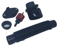 Rain Barrel Downspout Diverter Kit for 2x3 and 3x4 Downspouts (2x3 Downspout, with Hole Saw)