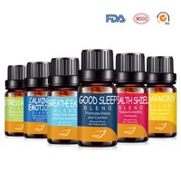 Angmile Natural Aromatherapy Essential Oil Gift Set 6Pcs/Set Massage Foot Bath Scraping Aromatherapy Machine Universal Purify Air Relax Body And Mood