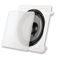 Acoustic Audio CS-iw10sub 10-Inch Square in Wall Subwoofer (White)