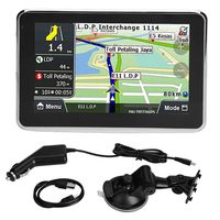 Cuque Universal Multilanguage 5 Inch HD Smoother Touch Screen Automatic Car GPS Navigation Built-in 256MB 8GB ABS Material Europe Map 508 Support Cars Bicycles Ambulances Buses Taxis