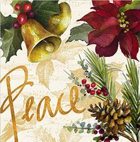 Cypress Home Peace Cocktail Napkin, 20 count